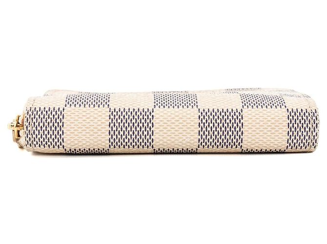 LOUIS VUITTON - Zippy Geldbörse Louis Vuitton aus Damier Azur Canvas Beige - Ansicht 4