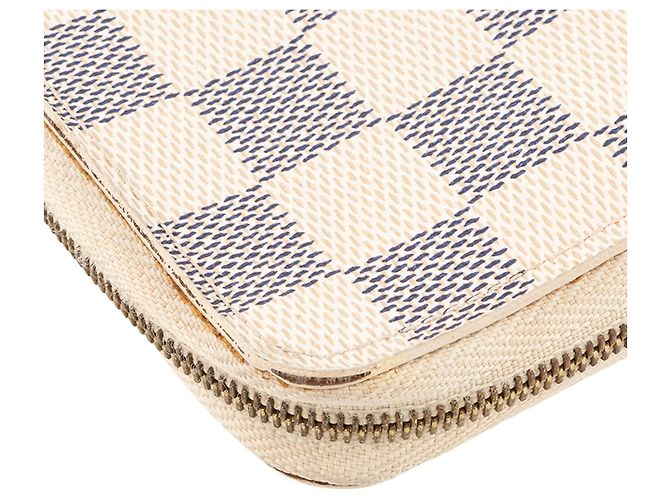 LOUIS VUITTON - Zippy Geldbörse Louis Vuitton aus Damier Azur Canvas Beige - Ansicht 5