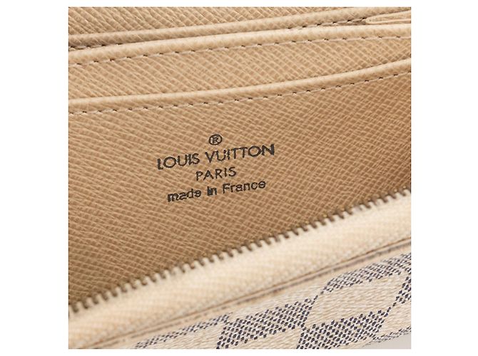 LOUIS VUITTON - Zippy Geldbörse Louis Vuitton aus Damier Azur Canvas Beige - Ansicht 6