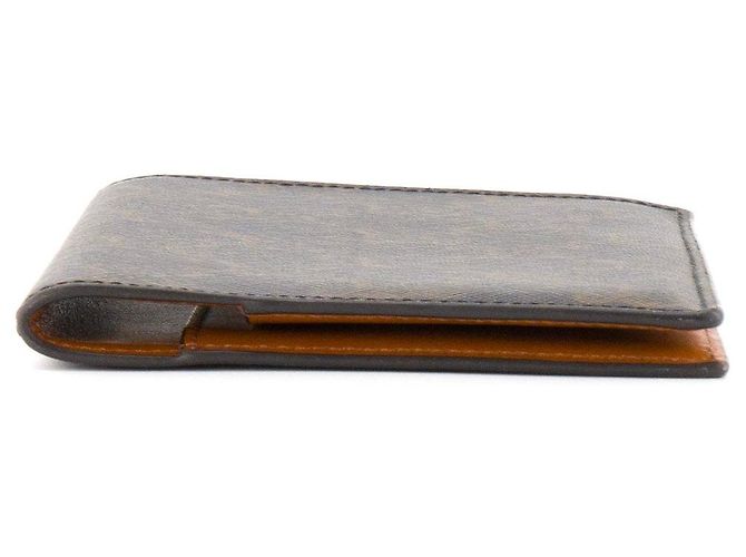 Céline CELINE - Celine monogrammed coated canvas passport cover Brown - view 3
