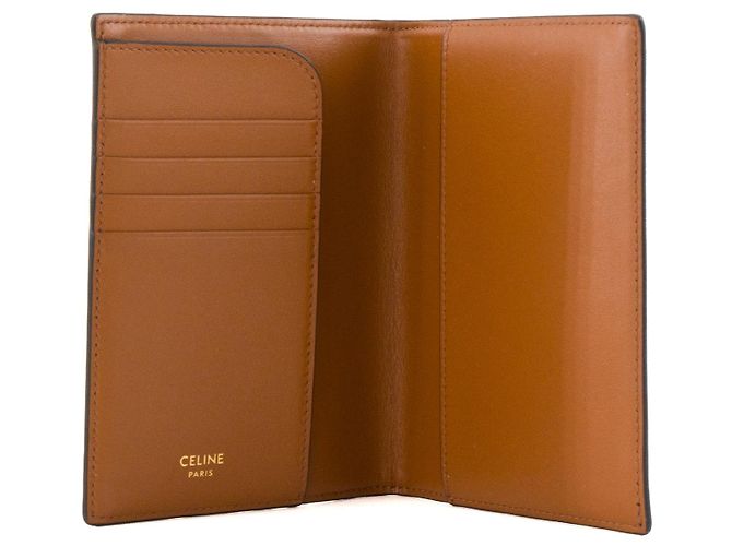 Céline CELINE - Celine monogrammed coated canvas passport cover Brown - view 4