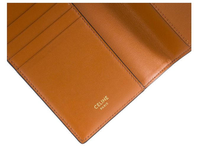 Céline CELINE - Celine monogrammed coated canvas passport cover Brown - view 5