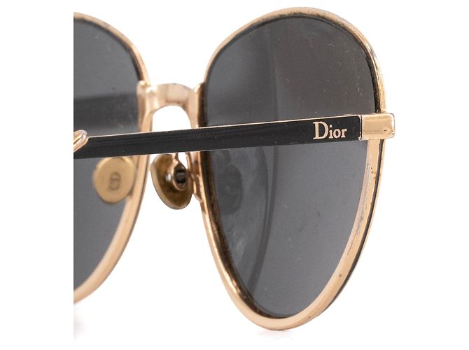DIOR - Occhiali da sole Dior in metallo dorato D'oro - vista 3