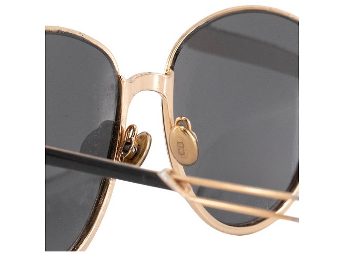 DIOR - Occhiali da sole Dior in metallo dorato D'oro - vista 4