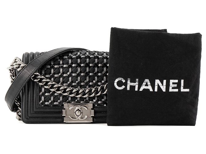 CHANEL - Borsa a tracolla Boy Chanel in pelle nera edizione limitata Nero - vista 10