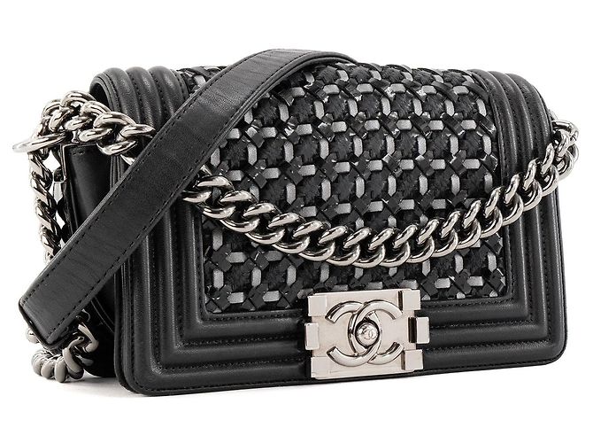 CHANEL - Borsa a tracolla Boy Chanel in pelle nera edizione limitata Nero - vista 2