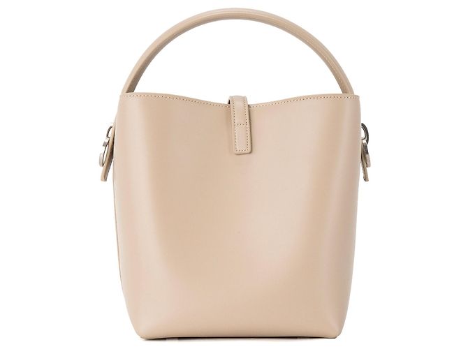 SAINT LAURENT - Borsa a tracolla 37 Small Saint Laurent in pelle liscia taupe Beige - vista 3