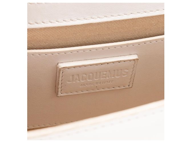 JACQUEMUS - Borsa a Spalla Bambino Jacquemus in Pelle Liscia Bianca Bianco - vista 7