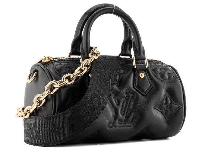 LOUIS VUITTON - Borsa a tracolla Papillon BB Bubblegram Louis Vuitton in pelle nera edizione limitata Nero - vista 2