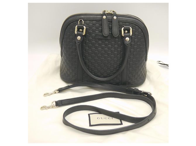 Borsa a mano/spalla Gucci Micro GG Nero - vista 10