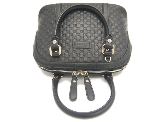 Borsa a mano/spalla Gucci Micro GG Nero - vista 6
