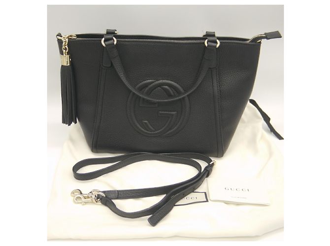 Borsa in pelle Gucci Soho Nero - vista 10