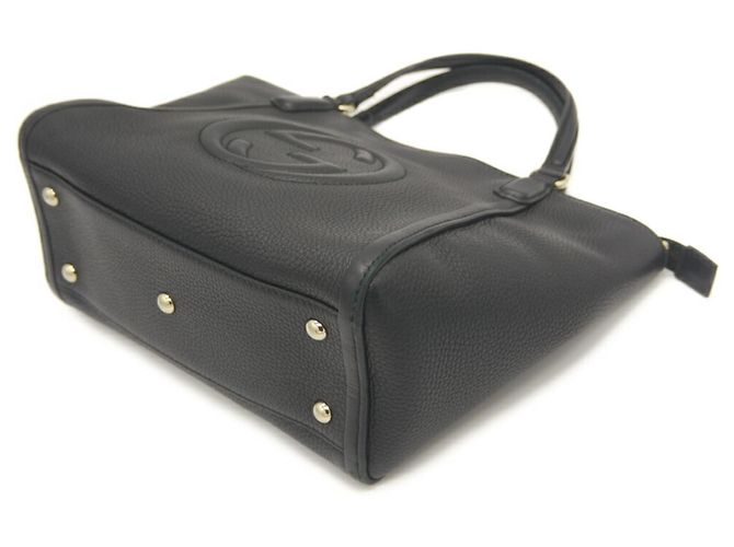 Borsa in pelle Gucci Soho Nero - vista 4