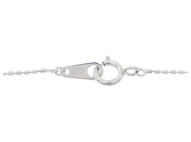 Autre Marque Collana in diamante con topazio blu K14WG Argento - vista 5
