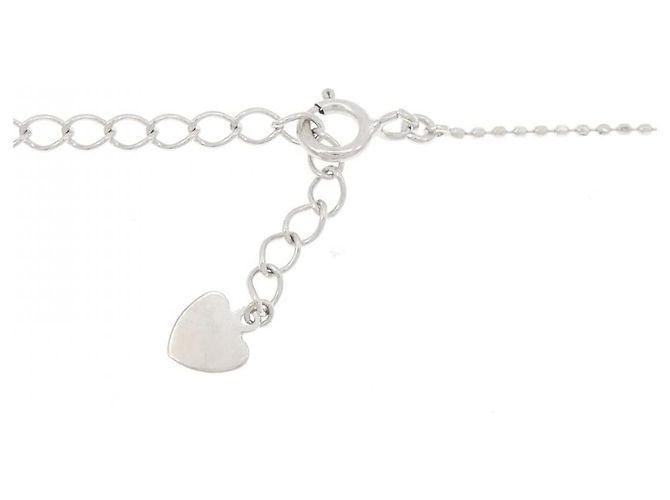 Autre Marque Collana con diamanti a tre pietre in oro bianco Au750 - vista 5