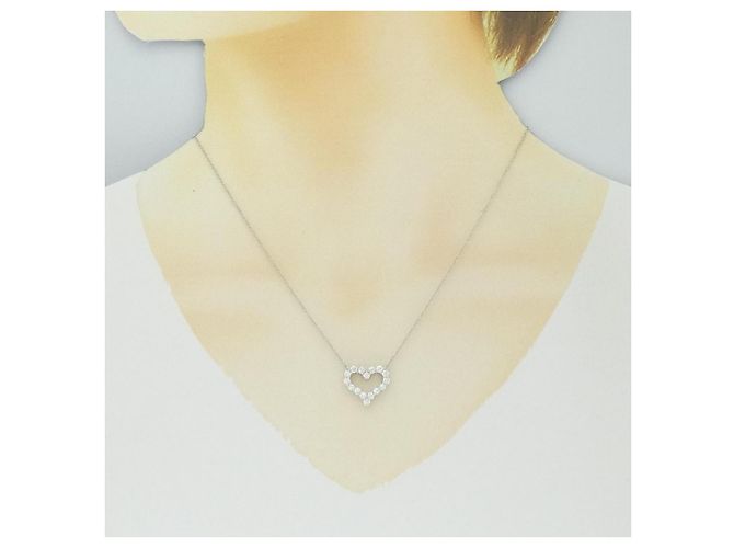 Collana Piccolo Cuore Sentimentale in Platino Tiffany & Co. Argento - vista 6