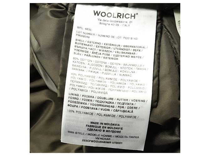 Chaqueta de plumón de algodón WOOLRICH Verde Caqui - vista 4
