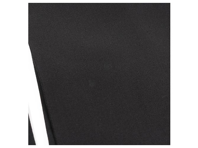 Timeless Chanel Camellia Knopf Wollseidenanzug Schwarz - view 9