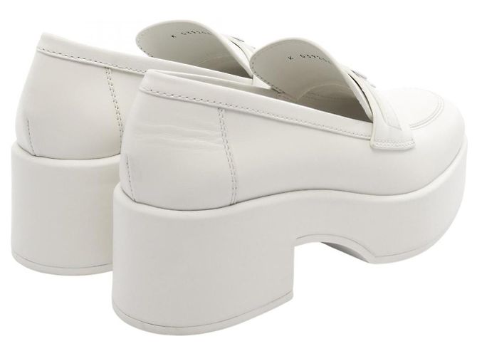 Timeless Chanel Leder-Loafer Weiß - Ansicht 2
