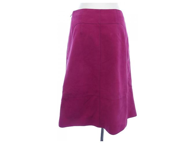 Hermès Falda de piel de becerro Hermes Rosa - vista 2