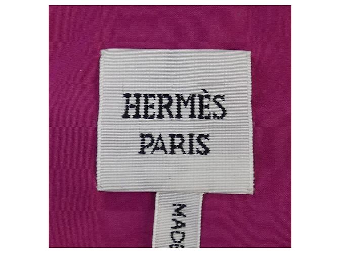 Hermès Falda de piel de becerro Hermes Rosa - vista 4