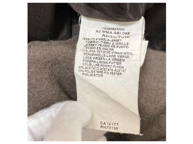 Max Mara Woll-Langkleid Braun - Ansicht 6