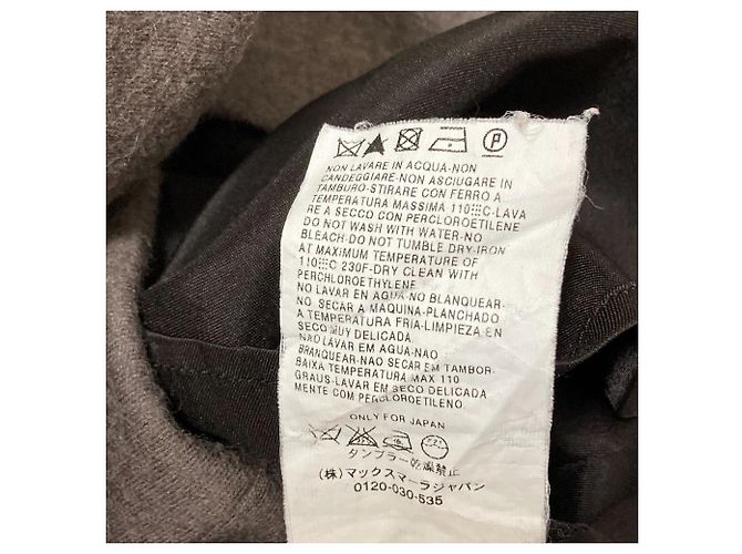 Max Mara Woll-Langkleid Braun - Ansicht 7
