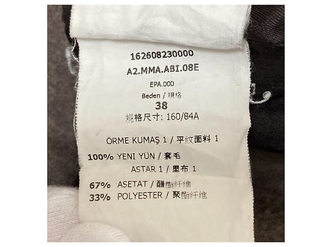 Max Mara Woll-Langkleid Braun - Ansicht 8