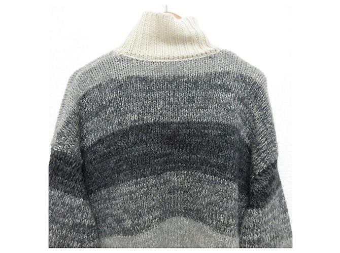Autre Marque Weit geschnittenes Strickpullover mit Farbverlaufskante CLANE Braun Roh - Ansicht 4