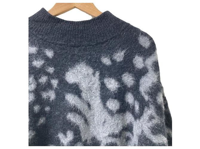 ISSEY MIYAKE IM03KN296 Mohair-Strickpullover Schwarz - Ansicht 2