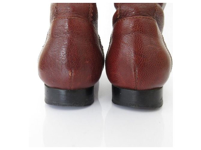 Autre Marque Botas Largas de Cuero TO&CO Castaño - vista 10