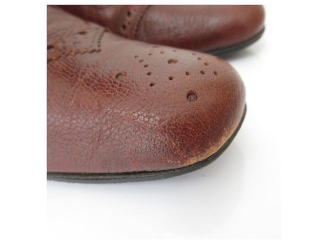 Autre Marque Botas Largas de Cuero TO&CO Castaño - vista 11