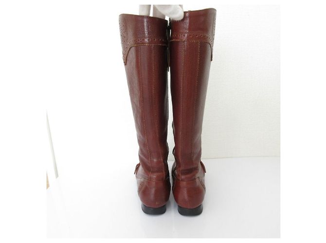 Autre Marque Botas Largas de Cuero TO&CO Castaño - vista 5