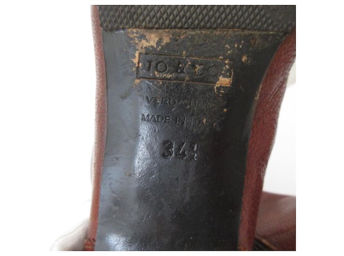 Autre Marque Botas Largas de Cuero TO&CO Castaño - vista 9