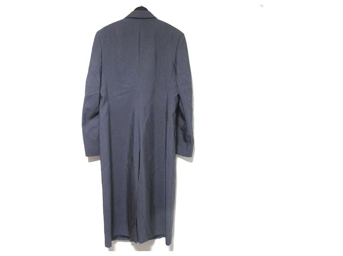 Abrigo largo cruzado de mezcla de seda Dior Homme Castaño - vista 2