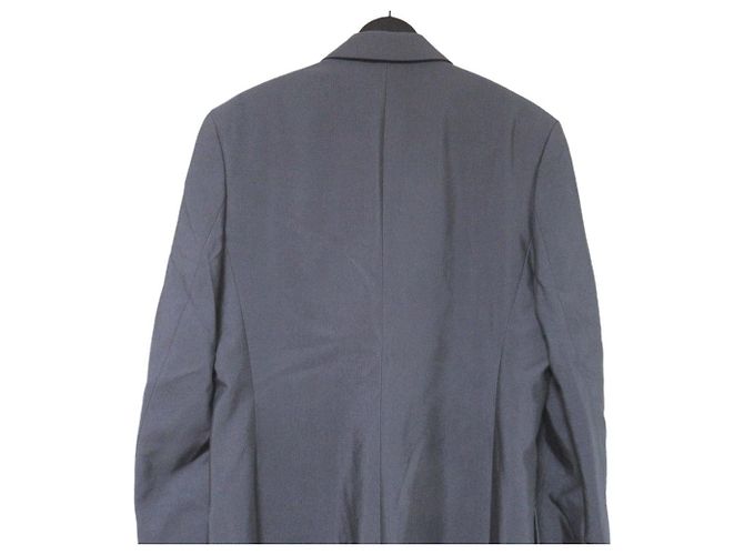 Abrigo largo cruzado de mezcla de seda Dior Homme Castaño - vista 5