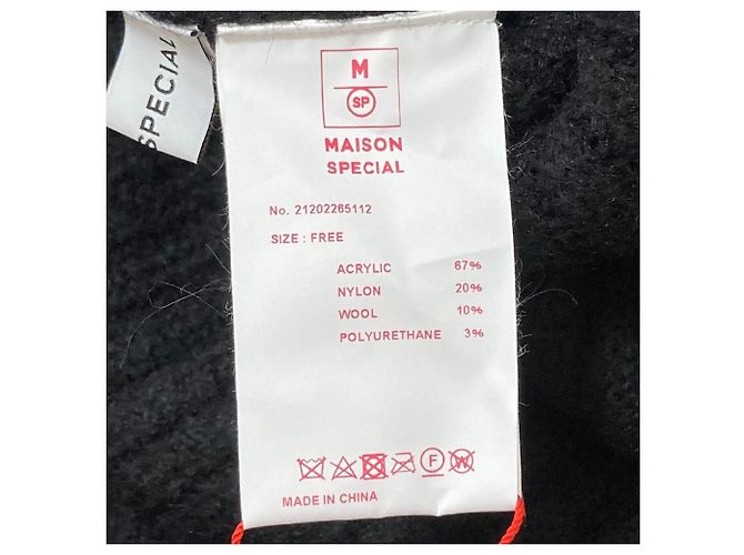 Autre Marque 2way Kleid MAISON SPECIAL Schwarz - Ansicht 8