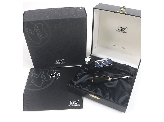 Montblanc Meisterstück Au750 Füllfederhalter Schwarz - Ansicht 2