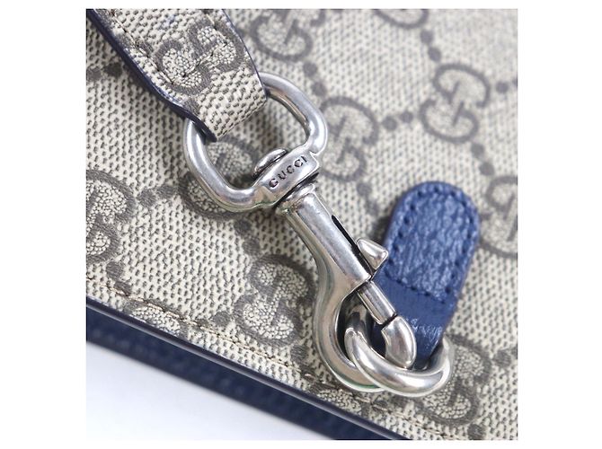 Clutch in tela GG Supreme di Gucci Beige - vista 10