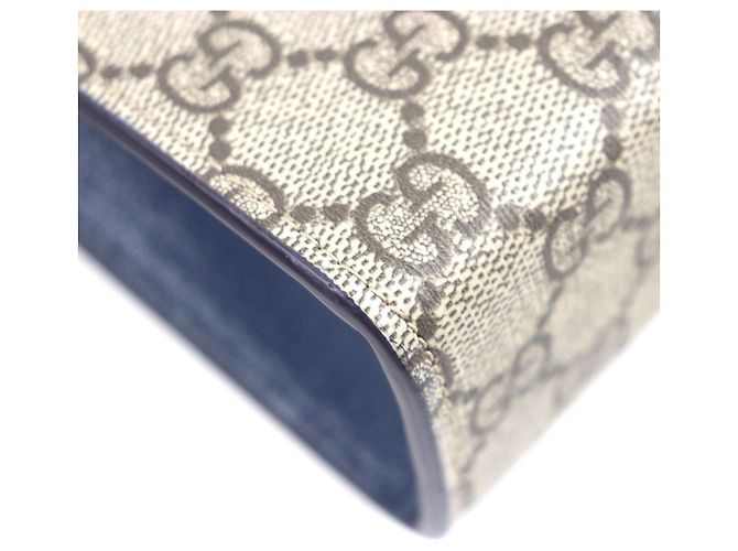 Clutch in tela GG Supreme di Gucci Beige - vista 5