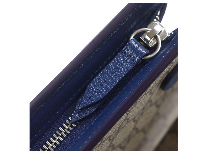 Clutch in tela GG Supreme di Gucci Beige - vista 9
