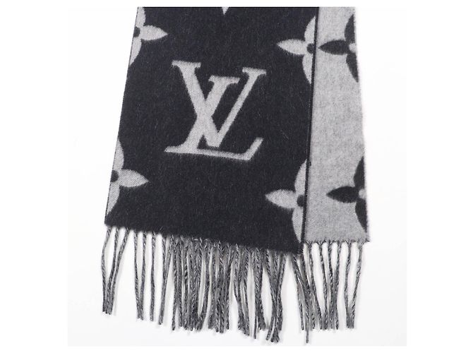 Sciarpa Reykjavik in pelliccia di volpe e cashmere Louis Vuitton Nero - vista 5