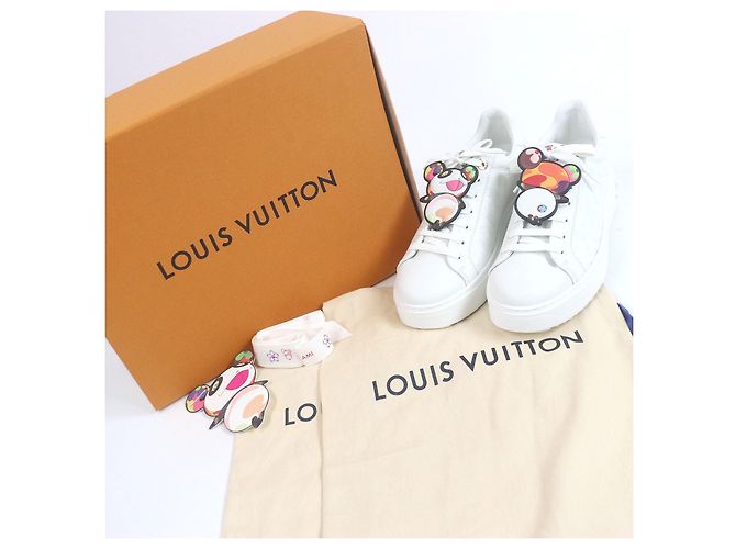 Sneakers Monogram Panda Timeout Takashi Murakami di Louis Vuitton Bianco - vista 2