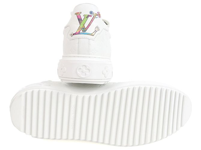 Sneakers Monogram Panda Timeout Takashi Murakami di Louis Vuitton Bianco - vista 5