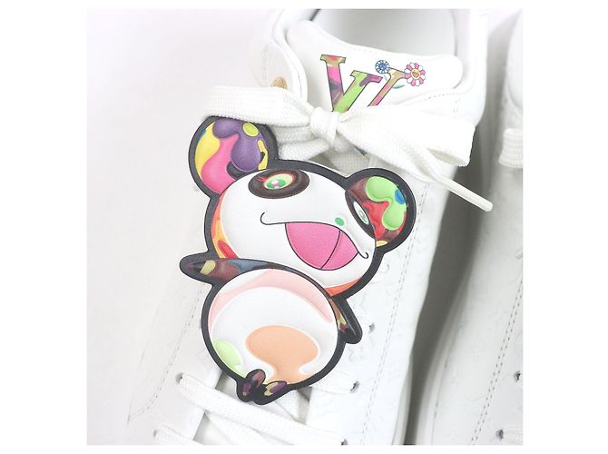 Sneakers Monogram Panda Timeout Takashi Murakami di Louis Vuitton Bianco - vista 7