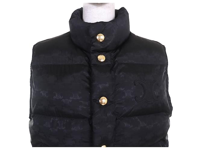 Céline Giacca Monogram Trapuntata Celine Triomphe Patch Nero - vista 4