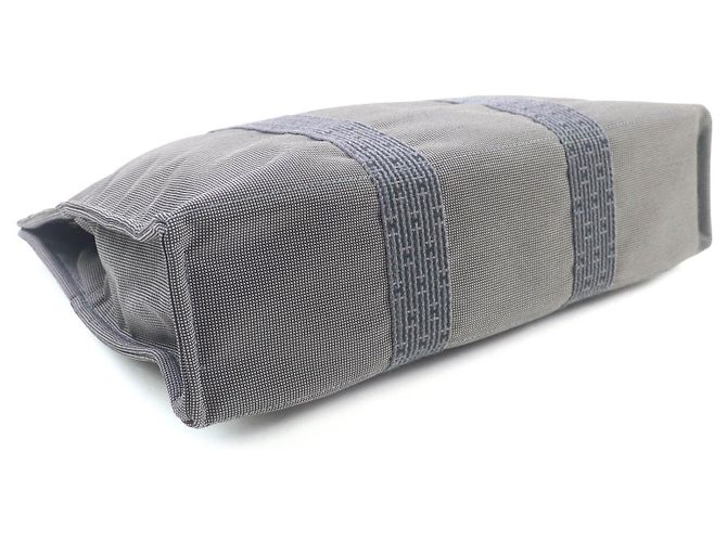 Hermès Her Line Canvas Tote Bag Grau - Ansicht 3