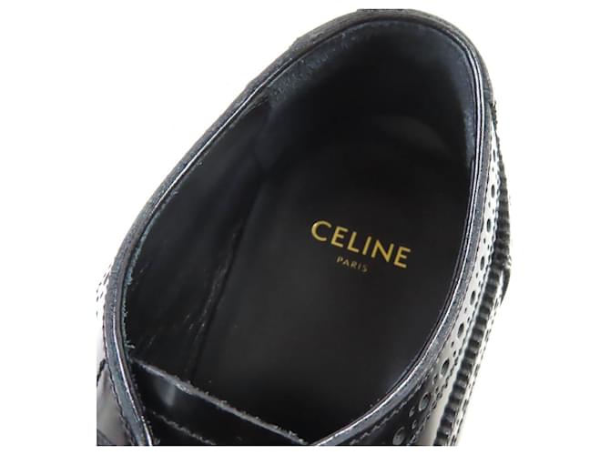 Céline Scarpe Derby in pelle Celine Nero - vista 10