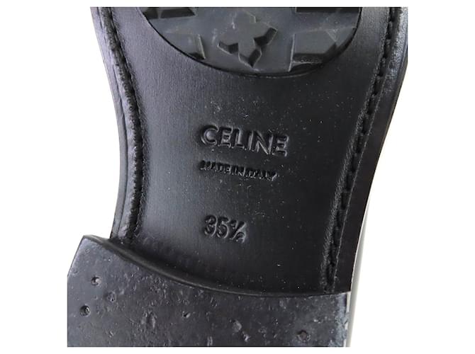 Céline Scarpe Derby in pelle Celine Nero - vista 12
