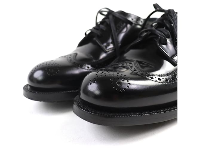 Céline Scarpe Derby in pelle Celine Nero - vista 5